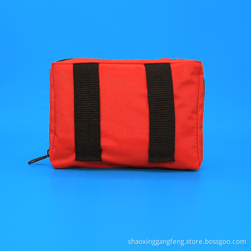 Wholesale manufacturer red color wound care small medical tactical fist aid kit bag